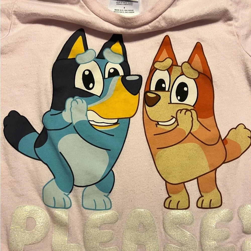 EUC Bluey & Bingo Tshirt Toddler girls size 5